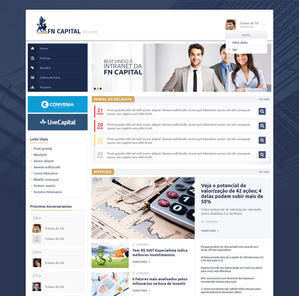 FN Capital - Intranet