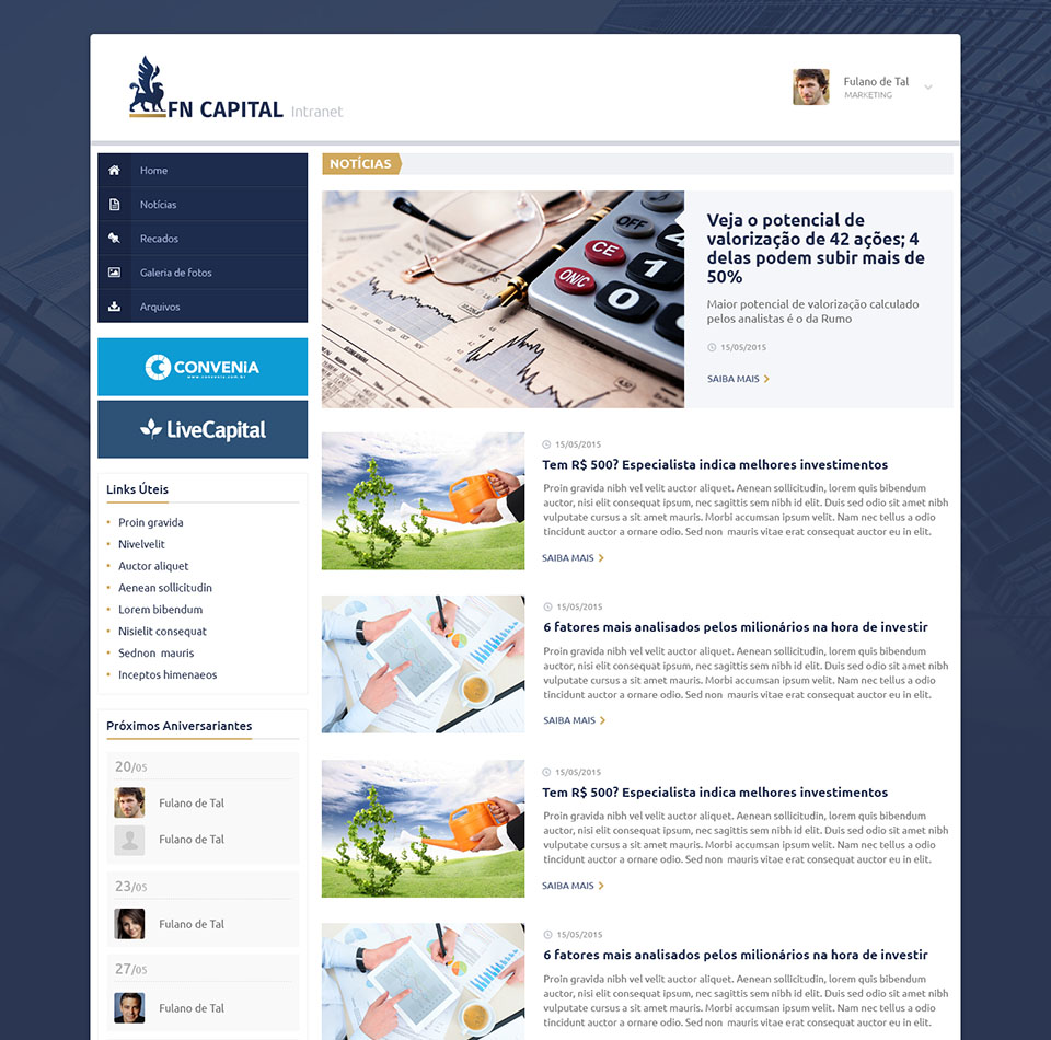 FN Capital - Intranet
